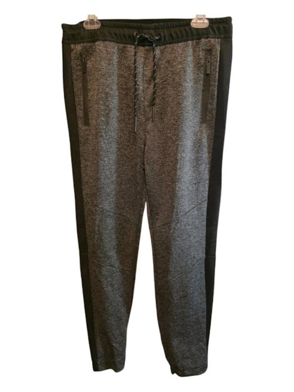 JOGGER SWEATPANTS SOBK HEATHER BLACK SIZE MEDIUM LIKE NEW POCKETS